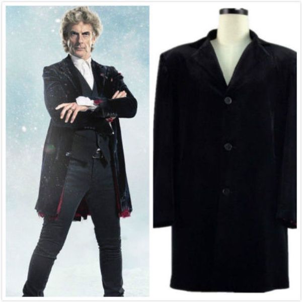 

кино доктор кто косплей пальто на заказ, Black;red