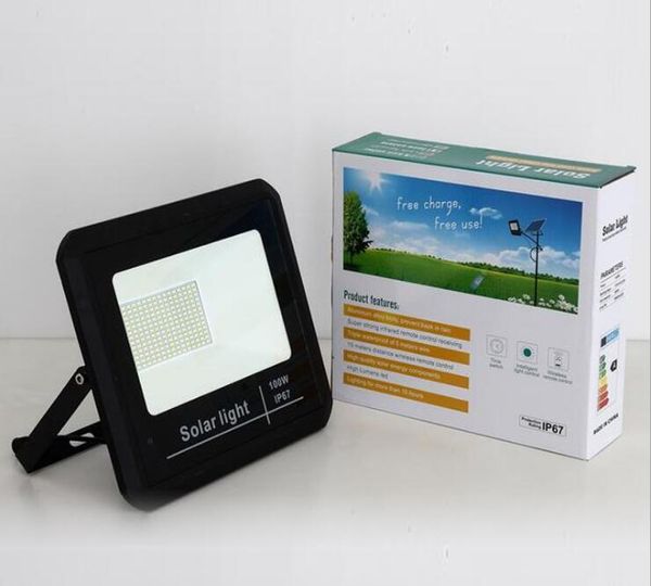 ip65 5730 Solar Flood Lights Cross-border new 25W 40w 60W 100W luci a LED impermeabili per esterni Proiettori