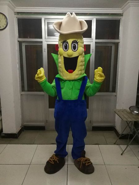

real pictures deluxe corn mascot costume size ing, Red;yellow