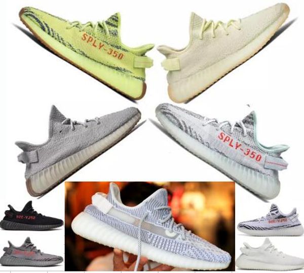 

2019 статическое масло кунжут 350 v2 кроссовки синий оттенок полузамороженные желтый зебра крем тройной белый beluga спортивные тренеры с ко