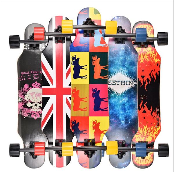 

mini professional skate board canadian maple longboard skateboard cruiser four wheel cruiser street deck waveboard board