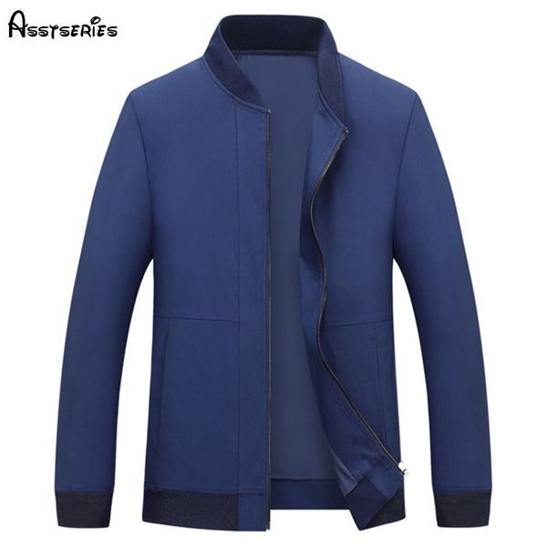 

2018 new fashion spring and autumn jackets youth men's thin stand collar jacket men's casual outwear long sleeved jacket d120, Black;brown