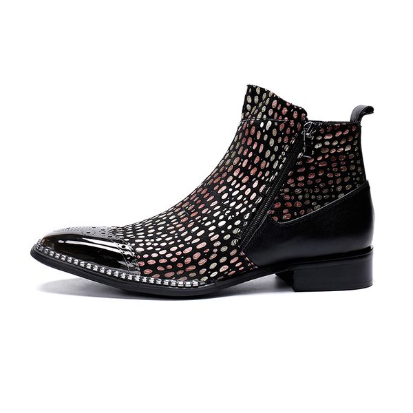 Großhandel VIVODSICCO Mode Punk Rock Martin Schuhe Herren Stiefeletten Reißverschluss Britischen Stil Freizeitschuhe Männer Motorrad Männliche Stiefel Großhandel VIVODSICCO Mode Punk Rock Martin Schuhe Herren Stiefeletten Reißverschluss Britischen Stil Freizeitschuhe Männer Motorrad Männliche Stiefel