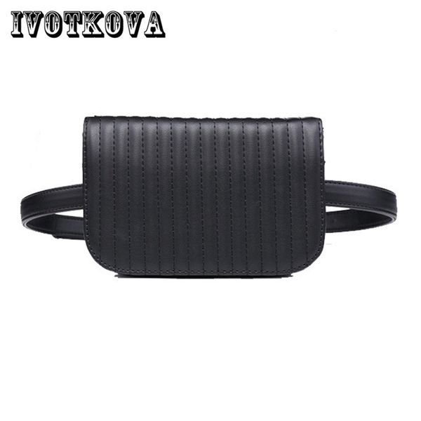 

ivotkova women waist bag pu leather fanny belt pactravel casual daily purse cellphone mobile pouch 2 layers drop shopping