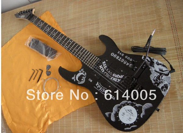 

Free shipping guitars KH-2 Kirk Hammett Ouija black guitar black KH-2 Kirk Hammett Ouija electric guitar