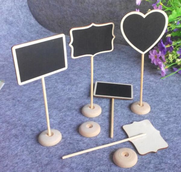 

mini wooden blackboard chalkboard stand wedding party table decor tags deskmessage blackboard table number wedding favor