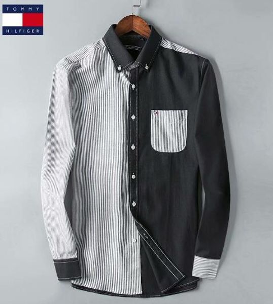 

men's fashion shirts long sleeves solid color casual shirt 2018 winter new blouse slim mandarin collar teenager's overshirt12, White;black