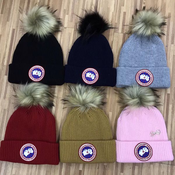 

Winter unisex Caps brand Canada CA men fashion knitted hat classical sports skull caps Female casual outdoor man Women goose beanies
