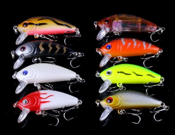 

56pcs new mixed 8 model fishing lure minnow isca artificial quality professional crankbait wobblers carp fishing tackle pesca