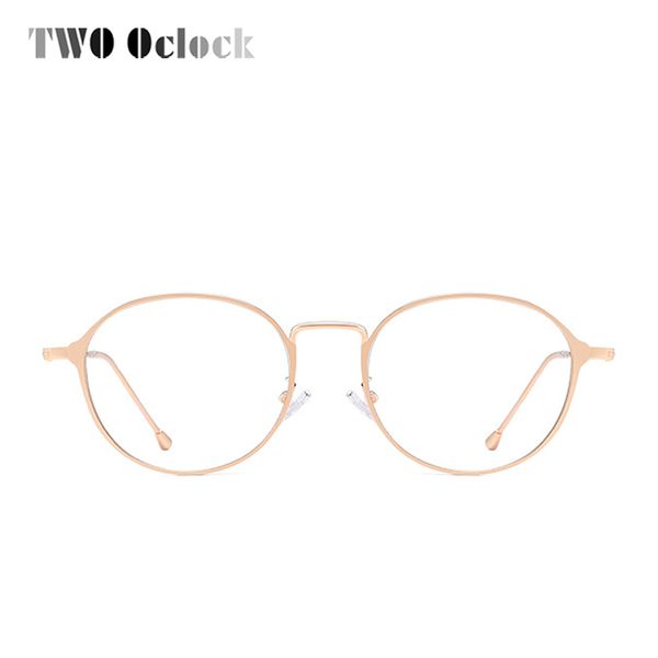 

two oclock korean retro round glasses frame anti-blue light computer glasses metal eyeglass frame women eyewear accessory x9003, Silver