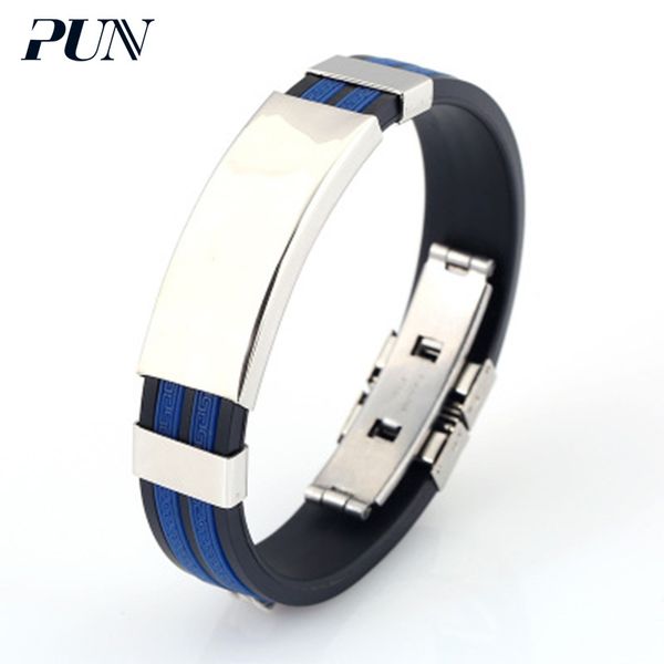

pun friendship mens bracelets 2018 for men punk bts jewelry accessories charm personalized leather bracelet charms male braclet, Golden;silver