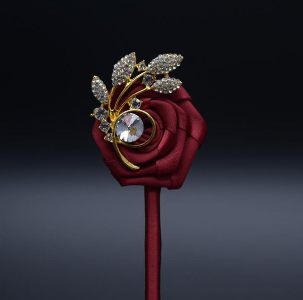 

европейский и американский брошь жених и невеста брошь ленты цветок горный хрусталь декоративный цветок