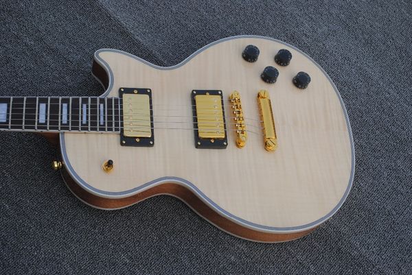 

2017 line up factory cu tom lp natural electric guitar chib on cu tom guitar real photo guitarra guitar