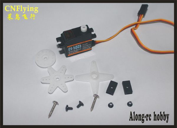 Spedizione gratuita 2pcs ES3003 (17G) Servo analogico Attrezzo in plastica per RC Elicottero per elicottero Aeroplano / Hobby Aereo / RC Modello / Aeroplano