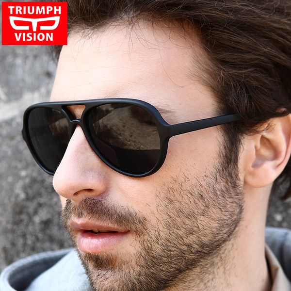 

vision black sunglasses men brand shades oculos male original pilot sun glasses for men fashion new lunette glasses, White;black