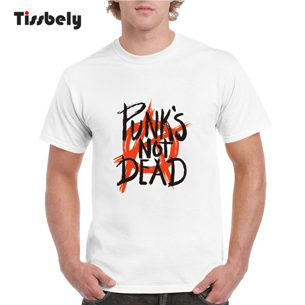 

tissbely coon men t shirt punk not dead series graphic print t shirt rock male o neck short tee, White;black