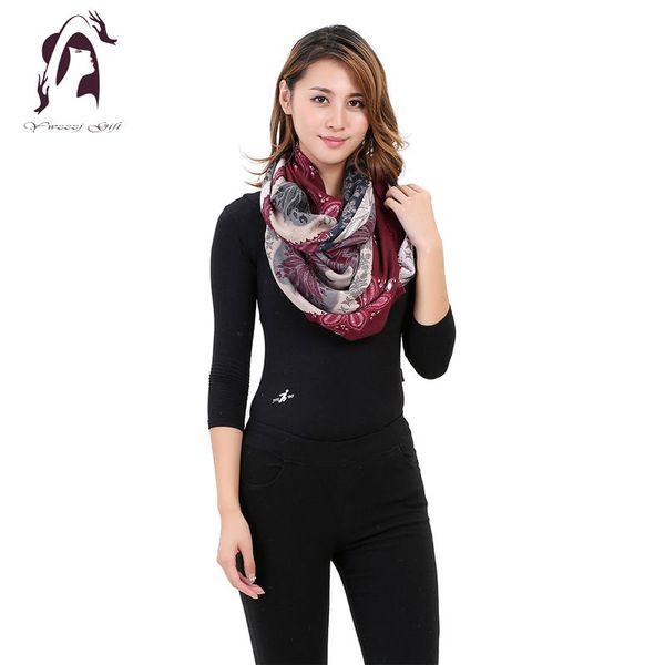 

ywjunfu] 2017 print cotton scarf women soft shawls and scarves flower pattern fashion accessories yjf031, Blue;gray