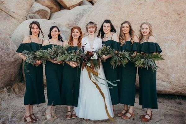 

dark green spaghetti straps tea length bridesmaid dresses ruffles sleeveless short prom evening party dresses, White;pink