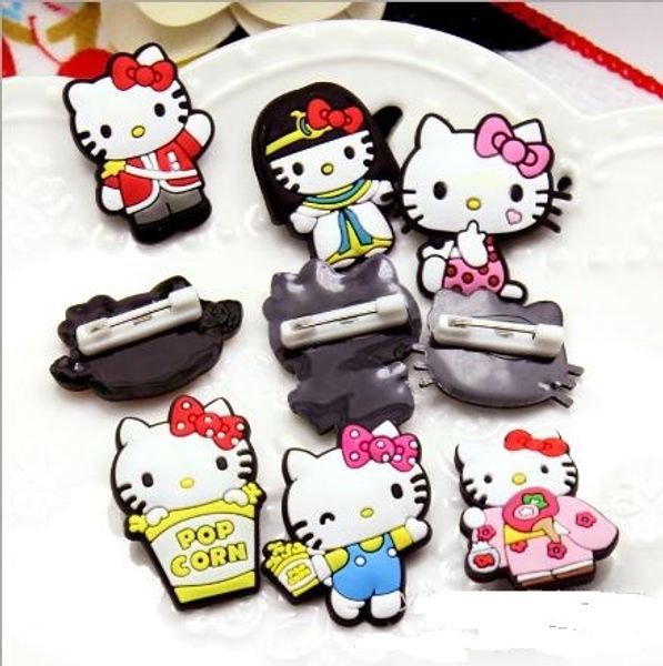 2019 New Hello Kitty Pin Brooches Clothes Badges Patch Pin auf Brooches, Patches, And Pins