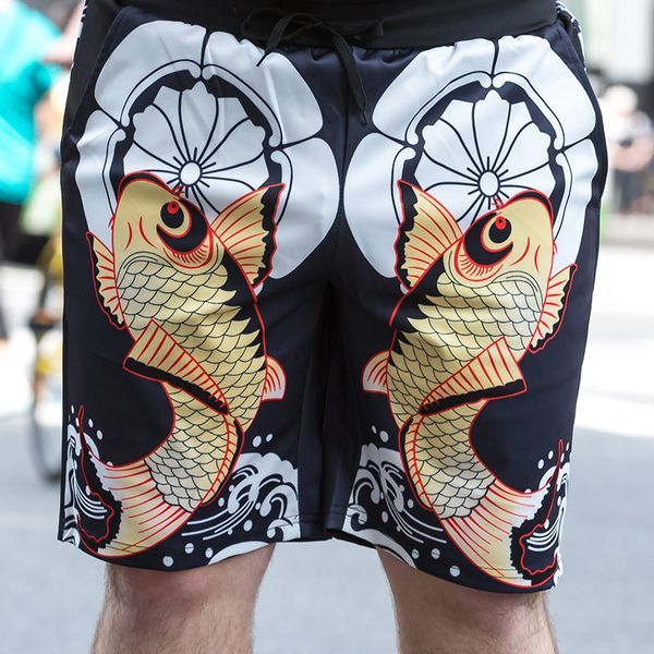 

elastic waist mens shorts fashion summer knee length joggers shorts hiphop cotton short hombre, White;black