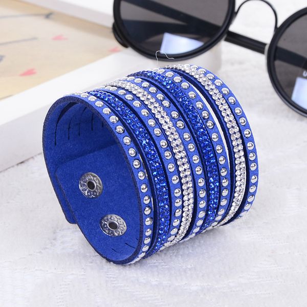 

lelx new products sell like cakes fashion charm double circle multilayer leather bracelets men&women bracelet, Golden;silver