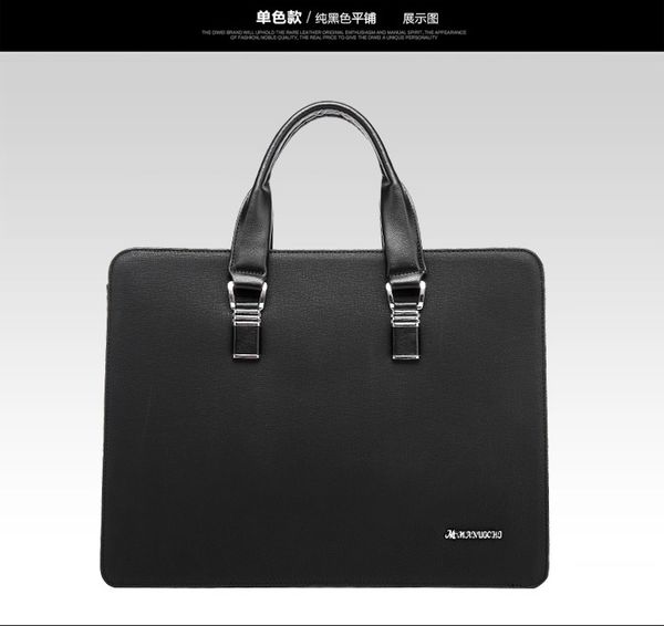 

new leather men's bag cross-section cowhide business men's fashion handbag