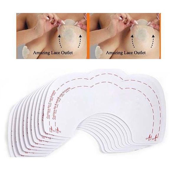

5 pairs/lot trendy women girls fashion instant breast lift up invisible bra tape strapless adhesive backless nude b0003, Black;white