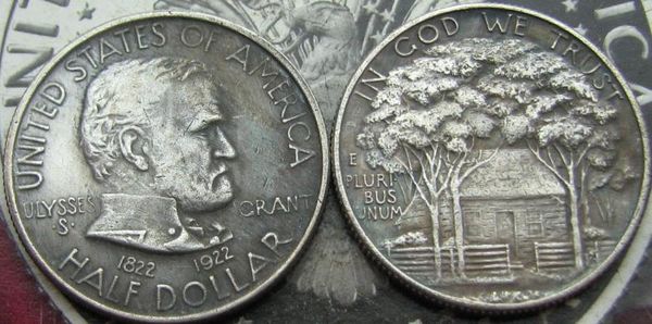 

США 1922 и 1922 гг. С "STAR" CIR и UNC GRANT Memorial КОММОРАТИВНАЯ ПОЛОВИННАЯ ДОЛЛАР