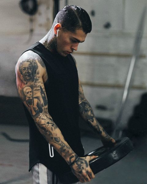 

Мужская летняя мода новая тенденция рукавов быстросохнущий жилет спортивный жил