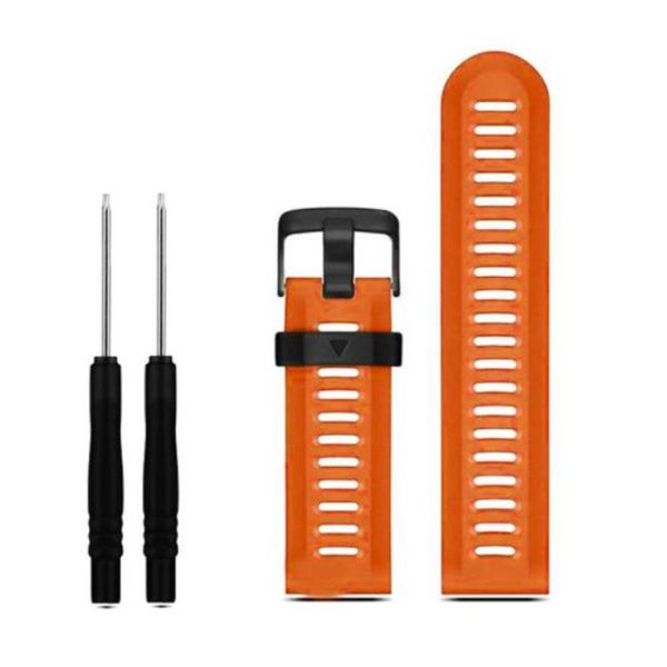 

wholesale- susenstone 19 color silicone watchband horloge bandjes bracelet +watch strap tool saat kordonu silikon for garmin 3 hr, Black;brown