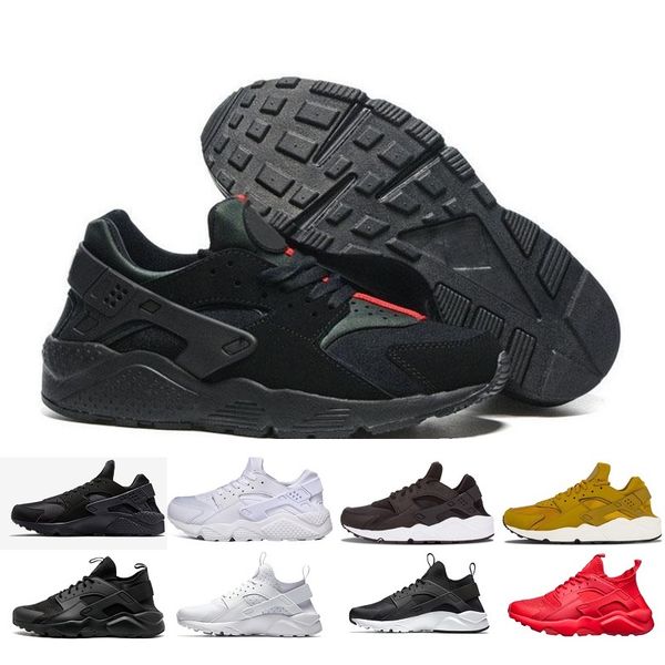 

2019 man and woman huarache shoes black casual shoes women fashion shoes size 36-45