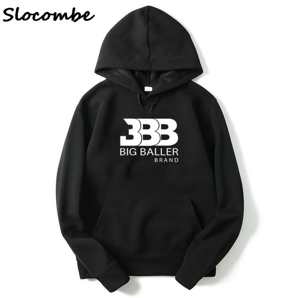 

big baller men spring autumn season hoodies sweatshirts size m-xxl, Black