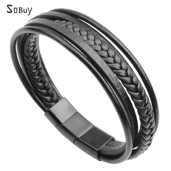 

sporty stainless steel genuine leather bracelets & bangles men women jewelry punk chain link charm bracelets male pulseras, Golden;silver