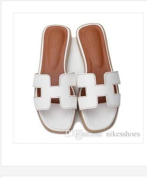 

HOT 2018 Korean version of H woman slippers, summer fashion, wear a flat bottom lady's cool slippers.