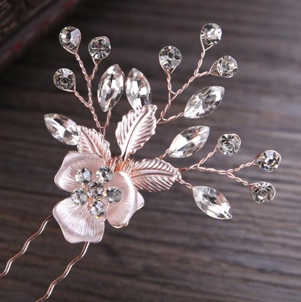 

2018 new hairpin wedding banquet, hair accessories, bridal ornaments, headwear, hair fork, Silver