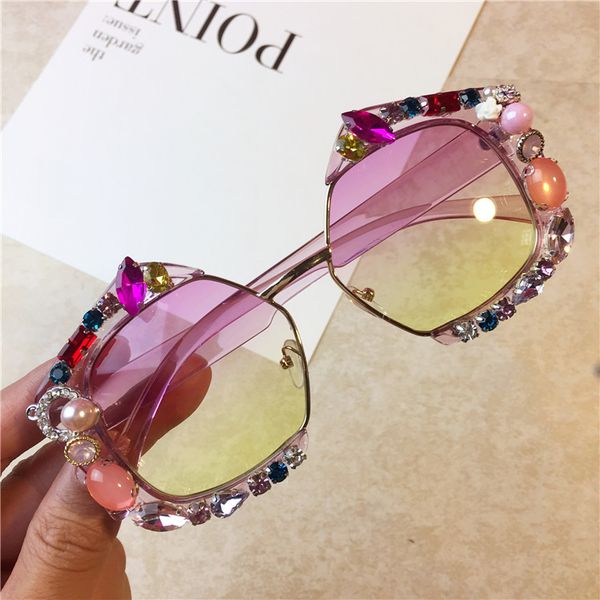 

custom vintage brand square sunglasses women oversize rhinestone luxury bling sunglasses crystal shades glasses ladies made lgvrw, White;black