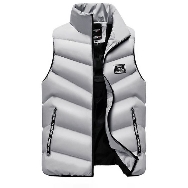 

new autumn winter 2018 mens jacket sleeveless veste homme casual vests & waistcoats men coats plus size m-4xl, Black;white