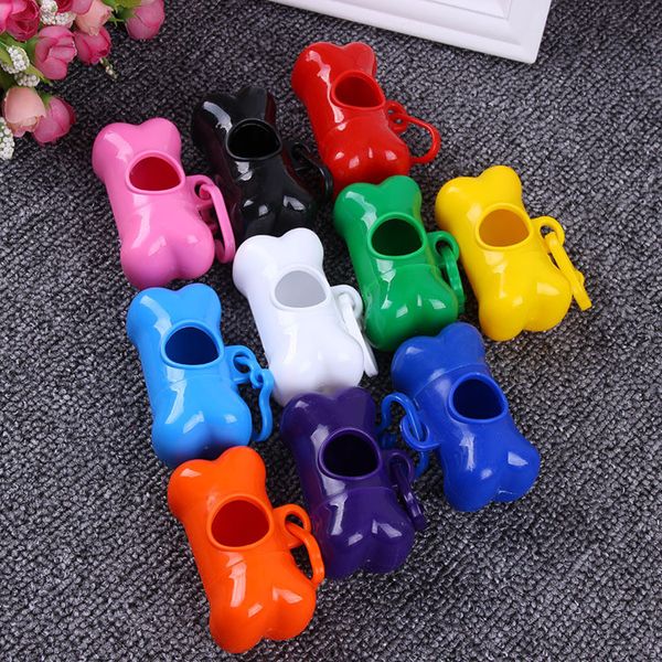 

garbage clean storage box pet dog bags plastic bone type degradable pick up waste poop bag doggy scoopers garbage box t1i433