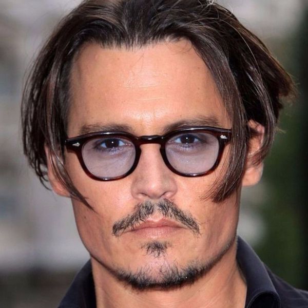 

vintage sunglasses full rim johnny depp men women fashion light tinted sun glasses myopia rx able computer anti coating pro, White;black