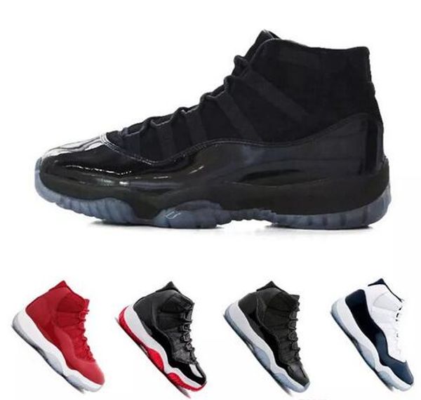 

11s Cap and Gown Prom Night Basketball Shoes Platinum Tint Gym Red Bred PRM Heiress Barons Concord 45 Platinum Tint mens women sports shoes