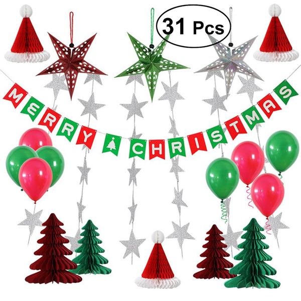 Tissue Paper Flowers Pom Pom Xmas Tree Diy Paper Garland Tassels