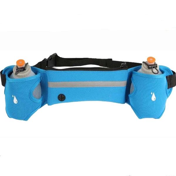 

Hot Outdoor Sports Cycling Running bag Jogging Walking Waist Belt Bag Pack Pot Holder Stander With 2 Water Bottles