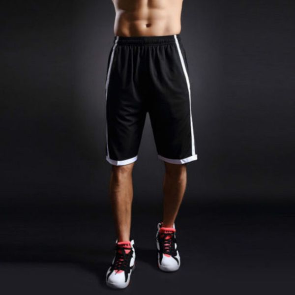 

men short pants fitness shorts jogger bodybuilding casual shorts, White;black