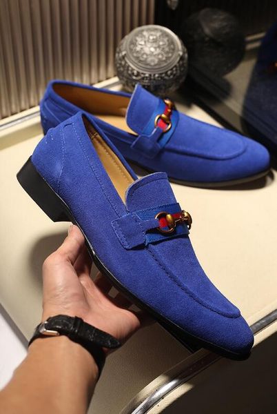 

2018 Марка натуральная кожа мужчины скольжения на кожаная обувь Мода Марка мужчины