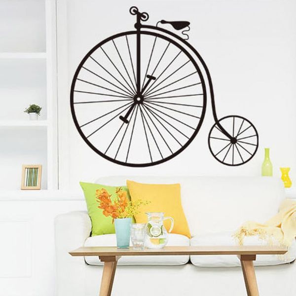 

vintage bicycle wall sticker living room bedroom decor mural art vinyl wallpaper