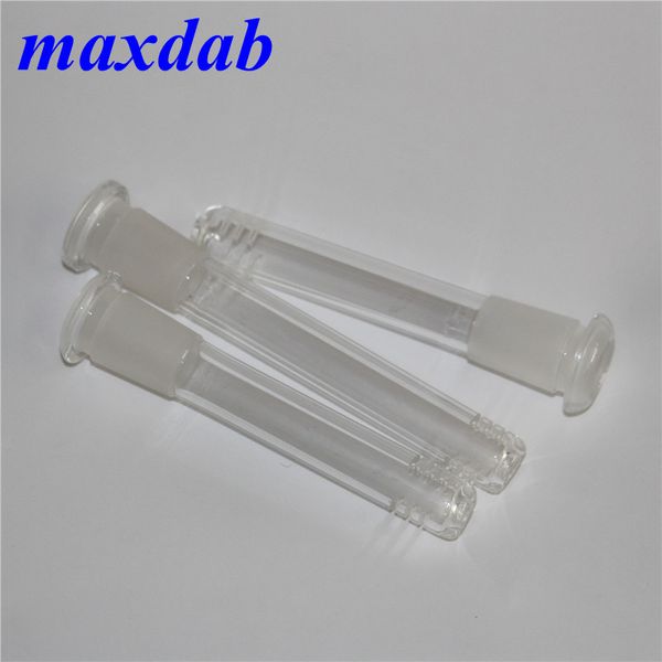 14 mm Glas-Downstem-Diffusor-Reduzierstück, Downstem-Raucherzubehör für Bohrinseln, Glas-Wasserbongs mit 6 Schliffen