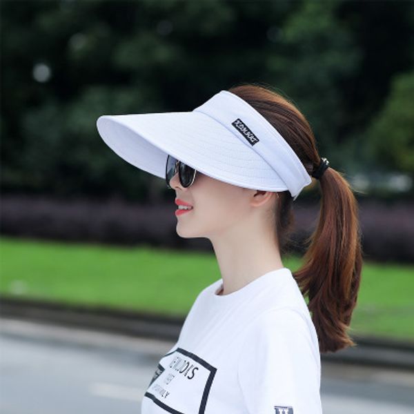 

2018 hat женский весна и лето пустой цилиндр мужской бег досуг вс hat открытый теннис спорт большой солнцезащитный крем солнцезащитный козыр, Blue;gray