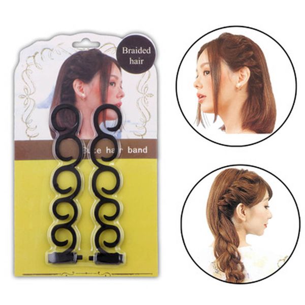 Strumento per lo styling del trucco Strumento per intrecciare i capelli Gancio per rullo intrecciatore con accessori per fascia per capelli per lo styling dei capelli