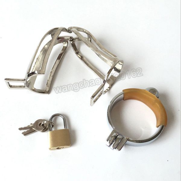 

#t90 stainless lock cage chastity cb-4000 device mesh belt bird pierced steel male brcaw