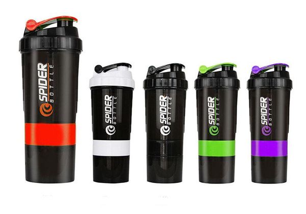 

new 3 layers water bottle fashion portable space cup herbalife nutrition custom protein powder shaker bottle